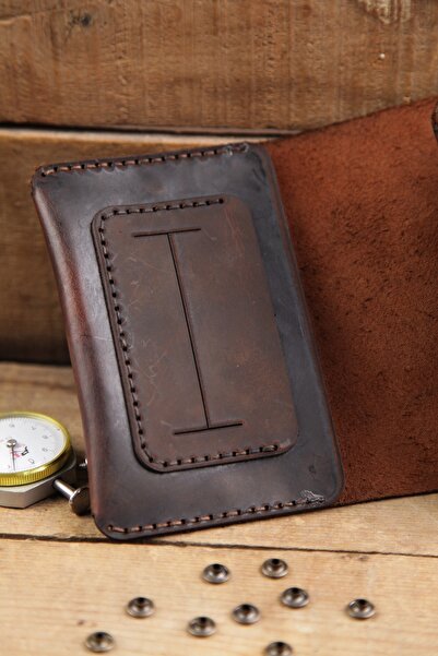 New Coast Leather 1900's Hakiki Deri El Yapımı Tütün Kesesi Tütün Çantası