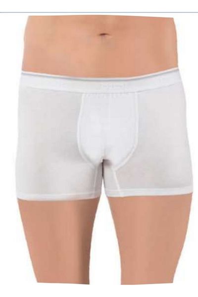 by İGP White Cotton Large Size Oversize Lycra Men's Boxer Briefs
