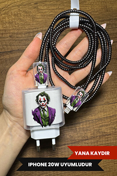 WANNA PROTECT iPhone 18W/20W Uyumlu Şeffaf Şarj Başlığı Adaptörü Koruma Kablo...