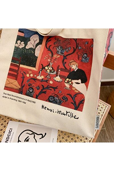 Buka Shops Henri Matisse Red Tote Bag - Canvas