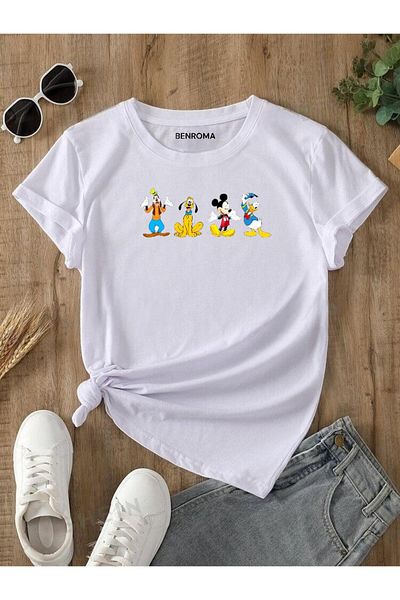 BENROMA 1 tricou este un cadou pentru achiziții de 6 și mai sus în coș - Tricou pentru copii imprimat cu personaje de desene animate
