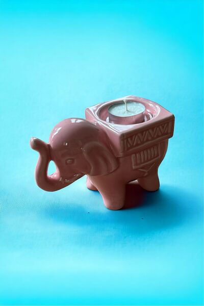 Genel Markalar Seramik Fil Tasarım Mumluk Tealight