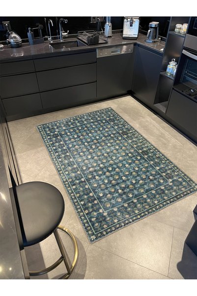 Rugs Modern Halı Modern Green Color Knot Patterned Decorative Carpet Miravip268