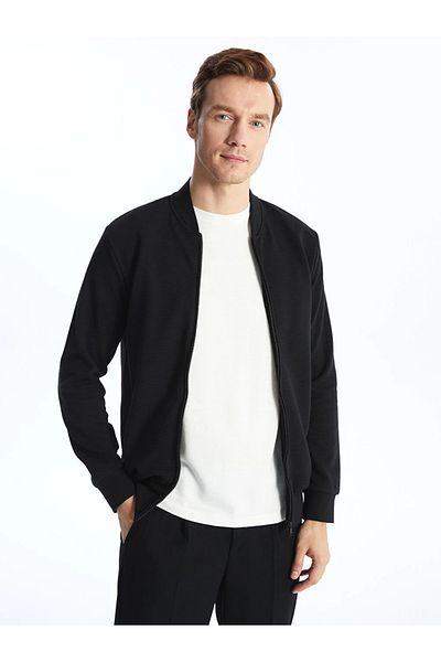 LC Waikiki LCWAIKIKI Classic College Collar Long Sleeve Men's Zippered Sweatshirt
