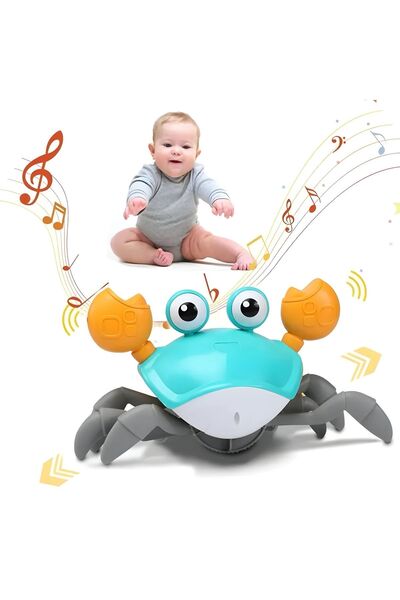 Apexma Eğlenceli Sağa Sola Hareket Eden Oyuncak Yengeç - Emeklemeye Yardımcı ...