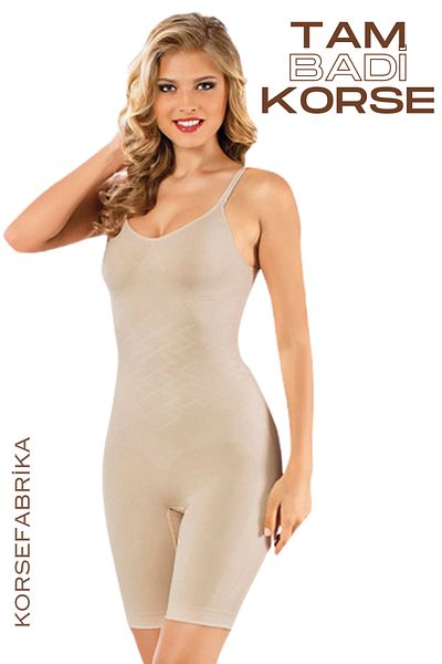 KORSEFABRİKA Slimming and Lifting Badi Corset - Slimming Legs, Adjustment Straps