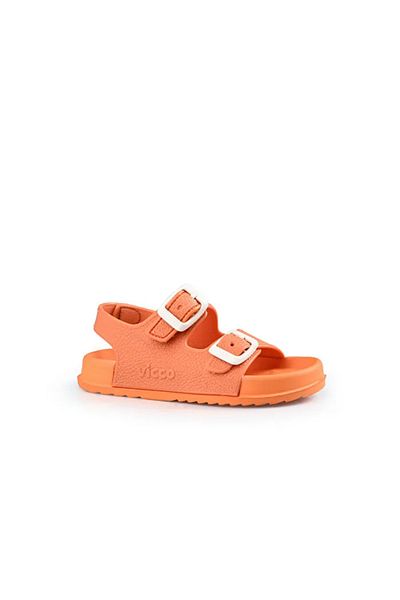 Vicco Orange Kids Sandals - Velcro Design