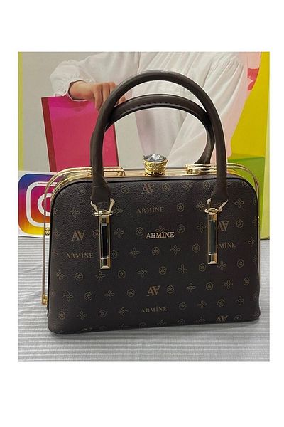 Armine 339 Model Brown Printed Bag