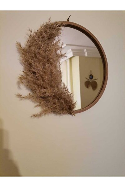 FN Bohem Özel Tasarım Dekoratif Parlak Şık Hasır Duvar Salon Süs Aynaları Bebek Odası Ev Modern