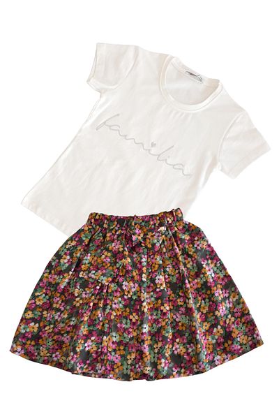 MODA59 Skirt and T-shirt Set for Kids