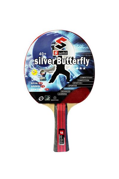 Seftil S0083 Silver Butterfly Table Tennis Racket