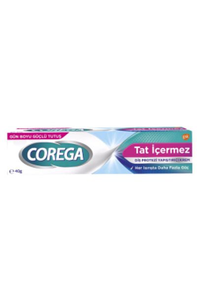 Corega كريم لاصق طقم أسنان خالي من المذاق 40 جرام (حبة واحدة)