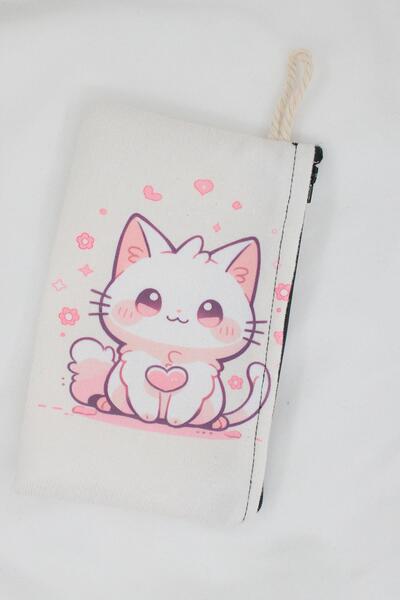 Anime Marketi حامل أقلام مدرسي بتصميم كرتوني جميل أو حقيبة مكياج