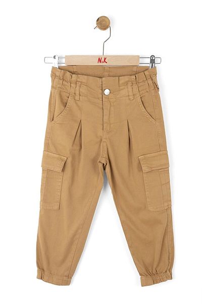 nk kids Κοριτσίστικο παντελόνι Camel 56704