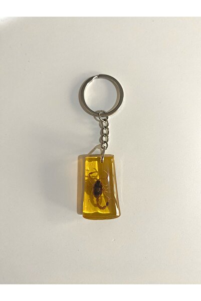 cicigünler Akrep Fosilli Anahtarlık Maskot Bal Rengi