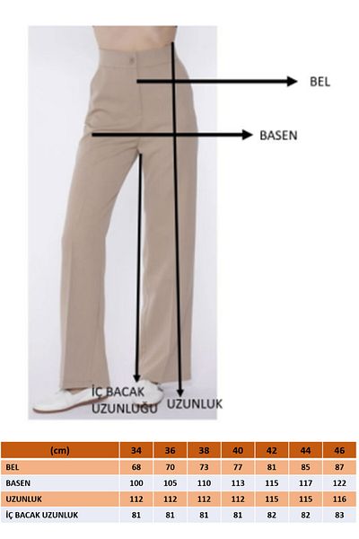 SOLİLDE Mink Palazzo Trousers
