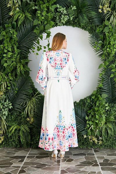 WellWay Rochie din stofă Atlas (curea inclusă)-roz