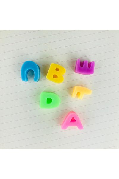 Şeker Ofisi 6-Piece Letter Erasers