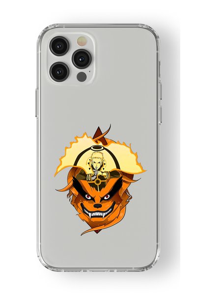 Multitronic حافظة شفافة مطبوعة بتصميم Leica Naruto وKurama متوافقة مع iPhone ...