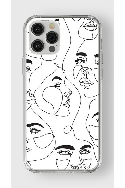 Multitronic حافظة شفافة مطبوعة بتصميم فني متوافق مع هاتف Iphone 13 Pro Max