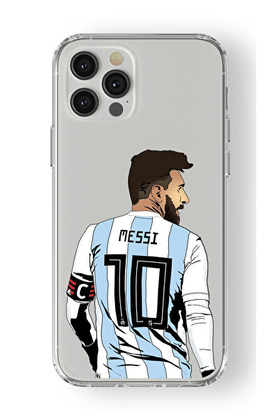 Multitronic Iphone 14 Pro Max Uyumlu Messi Tasarım Baskılı Şeffaf Kılıf