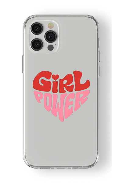 Multitronic حافظة شفافة مطبوعة بتصميم شفاف متوافق مع تصميم Girl Power متوافق ...