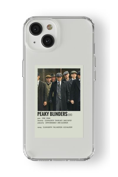 Multitronic حافظة شفافة مطبوعة بتصميم ملصق Peaky Blinders متوافقة مع هاتف iPh...