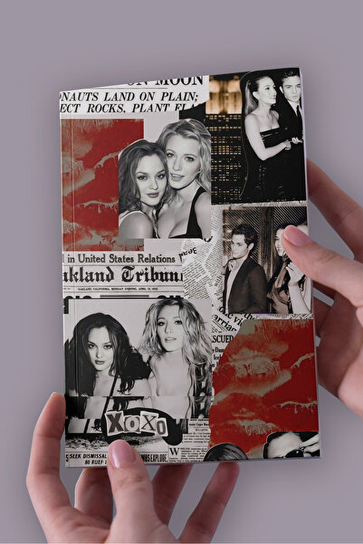 Namgo Gossip Girl Kolaj A5 Çizgisiz Defter (50 Sayfa)