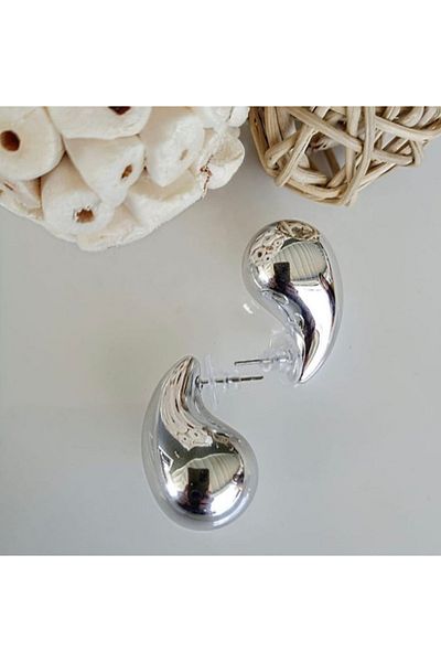 MISS BRIGHT Drop Silver Earrings
