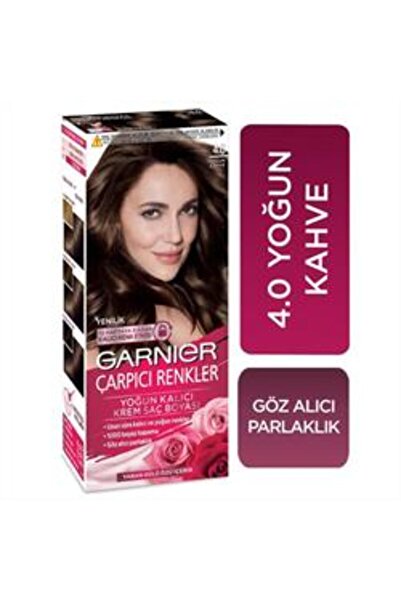 Garnier Çarpıcı Renkler Saç Boyası 4-0 Yoğun Kahve ( 1 ADET )