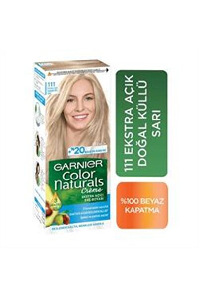 Garnier Color Natural Saç Boyası 111 Extra Açık Doğal Küllü Sarı ( 1 ADET )