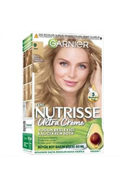 Garnier Nutrisse Ultra Creme Saç Boyası 9 Sarı ( 1 ADET )