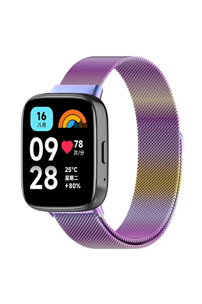 İncisoft Xiaomi Redmi Watch 3 Active Uyumlu Paslanmaz Hasır Örgü Metal Milano...