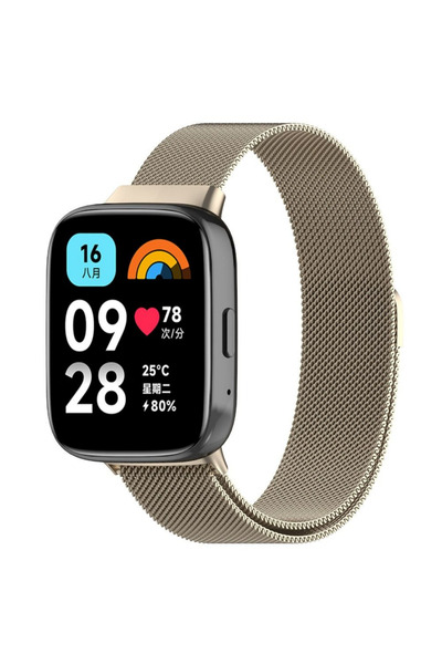 İncisoft Xiaomi Redmi Watch 3 Active Uyumlu Paslanmaz Hasır Örgü Metal Milano...