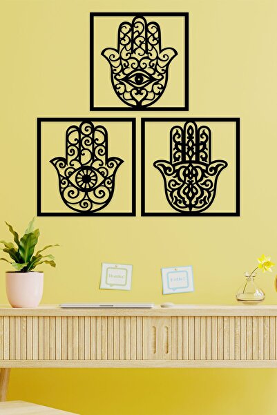 UNT Σετ ζωγραφικής διακόσμησης τοίχου Hamsa 3 τεμαχίων