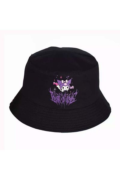 Touz Moda Καπέλο Ψαρά Kuromi Black Bucket
