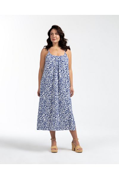 LUOKK Φόρεμα Carrol Strap Midi Size με σχέδιο Plus Size