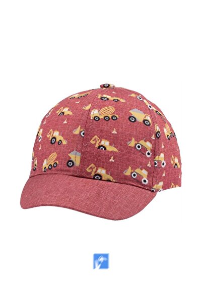Kardelen Butik Denizli 100% Cotton Sun Hat for Boys 1-3 Years Size 48-50