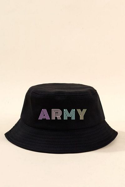 Touz Moda Army Black Bucket Fisherman Hat