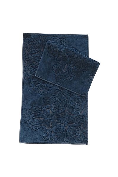 Alanur Home Χαλάκι δαπέδου Hanedan Cotton 2 τεμαχίων Antique Navy Blue