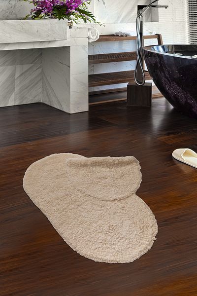 Alanur Home Σετ σφουγγαρίστρας 2 τεμαχίων Verona Oval Luxury Cream