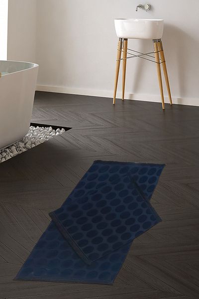 Alanur Home Σετ Τουαλέτας Welsoft Polka Dot Bambo 2 τμχ Navy Blue