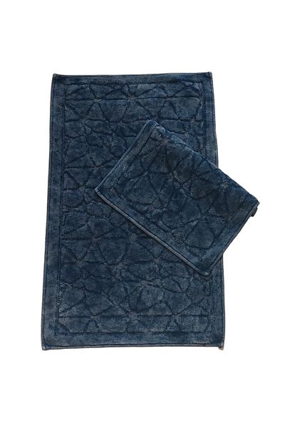 Alanur Home Yıldız Βαμβακερό Σφουγγαρίστρα 2 Συσκευασιών, Αντίκα Ναυτικό Μπλε
