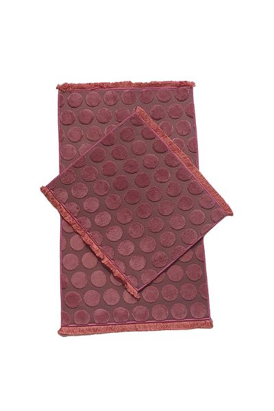 Alanur Home Σετ Τουαλέτας Welsoft Polka Dot Bambo 2 τμχ Φούξια