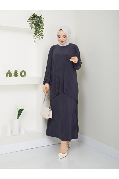 MODAMÜNASİP Υπέροχο διπλό κοστούμι με φούστα, άνετο και κομψό