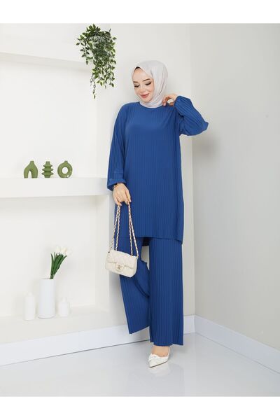 MODAMÜNASİP Set de pantaloni confortabili și eleganti, cu pliuri în sine, din...