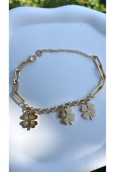 Accessories Sequential Clover 3-Piece Model Bracelet