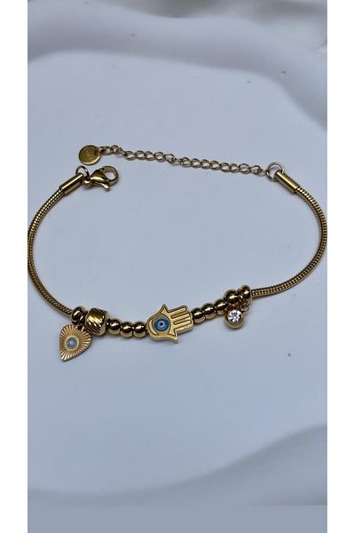 Accessories سوار من الفولاذ على شكل عين الشر