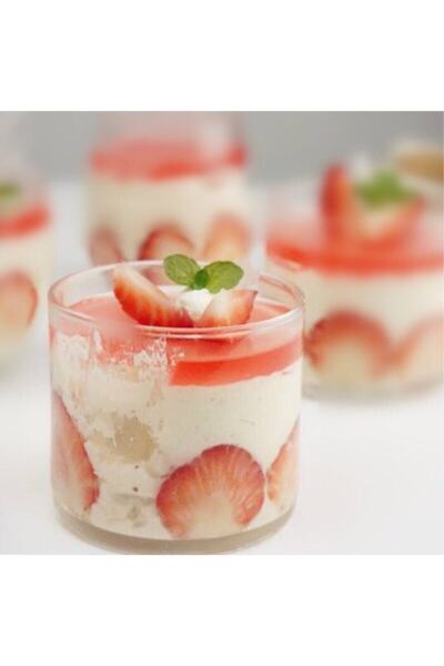 ecenplast Sert Plastik Tatlı Kasesi Aşure Magnolya Kabı