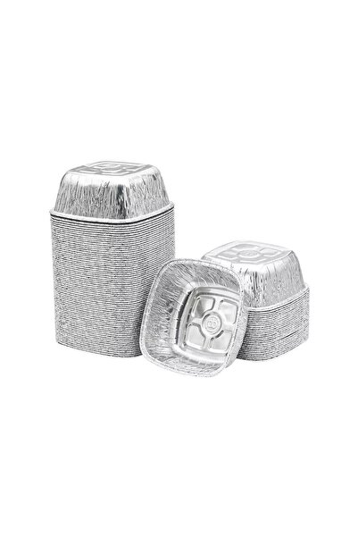 ecenplast Alüminyum Aşure Tatlı Kasesi Sütlaç Kabı 100 Adet Tatlı Kase Aliminyum